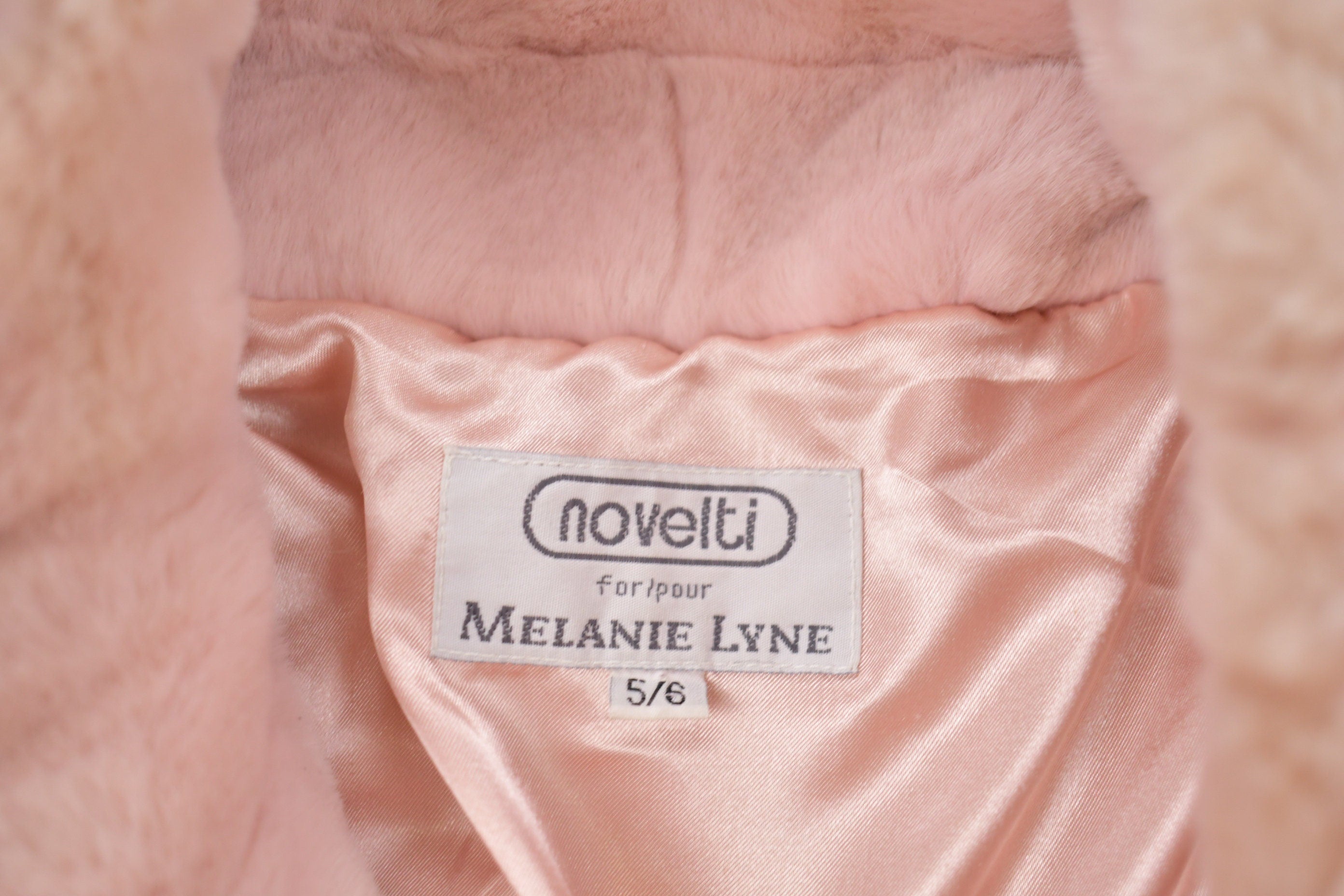 Vintage 1990s Melanie Lyne Faux Fur Coat