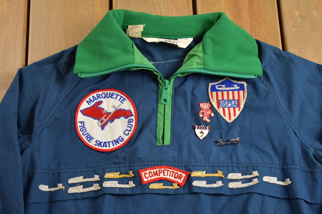 Vintage 1980s All Over Patch Woolrich Quarter Zip Jacket