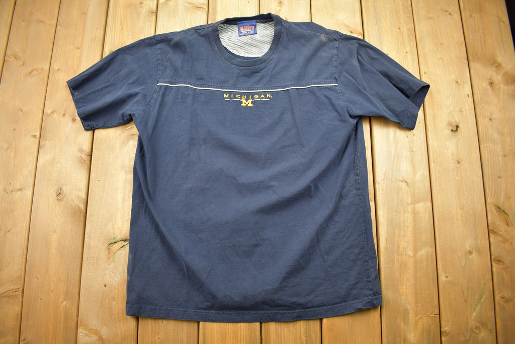 Vintage 1990s University Of Michigan Wolverines T Shirt  Vintage T-Shirt  Wolverines  Embroidered  NCAA  Streetwear Fashion