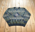 Vintage 1990s Urban Works Knit Pathwork Crewneck Sweater