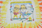 Vintage 1990s When Harry Met Jerry All Over Print Tie Dye Graphic T-Shirt