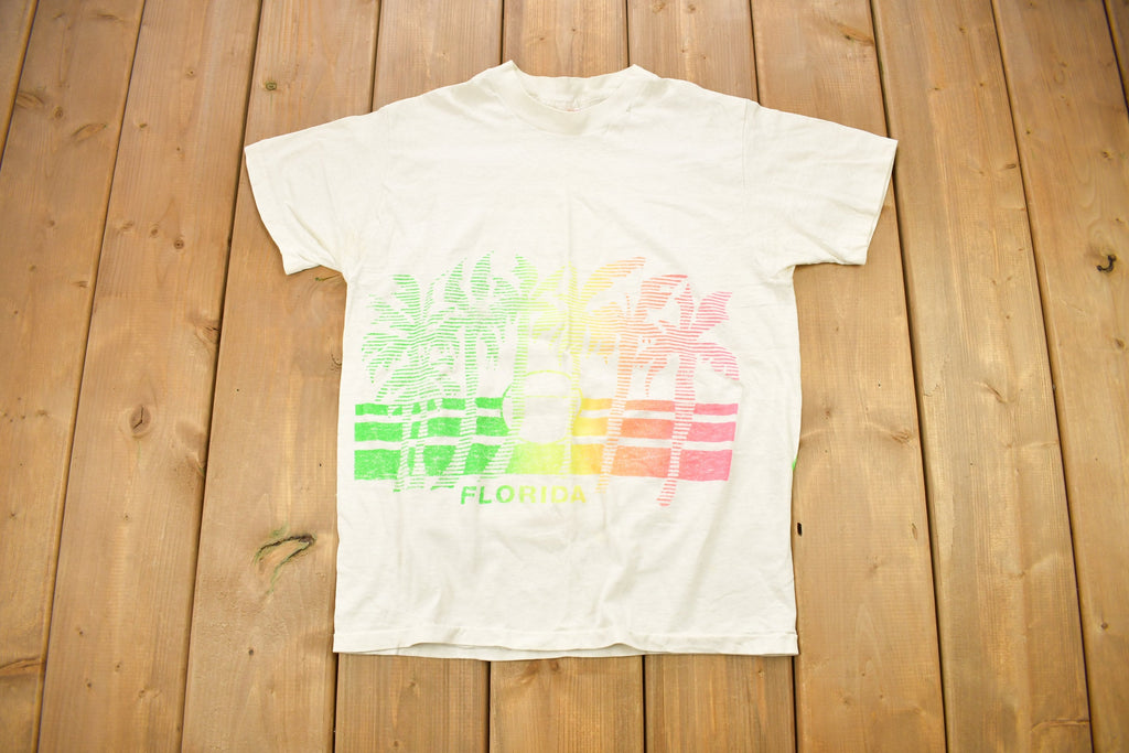Vintage 1980s Florida Graphic Souvenir T Shirt
