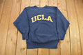 Vintage 1980s UCLA Champion Reverse Weave Warmup Crewneck