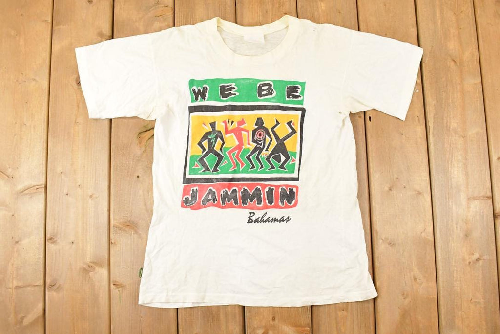 Vintage 1980s We Be Jammin Souvenir Jamaica Travel T-Shirt Men's S