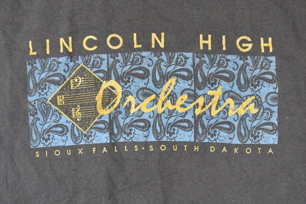 Vintage 1990s Lincoln High Orchestra Souvenir South Dakota T-Shirt Men's XL