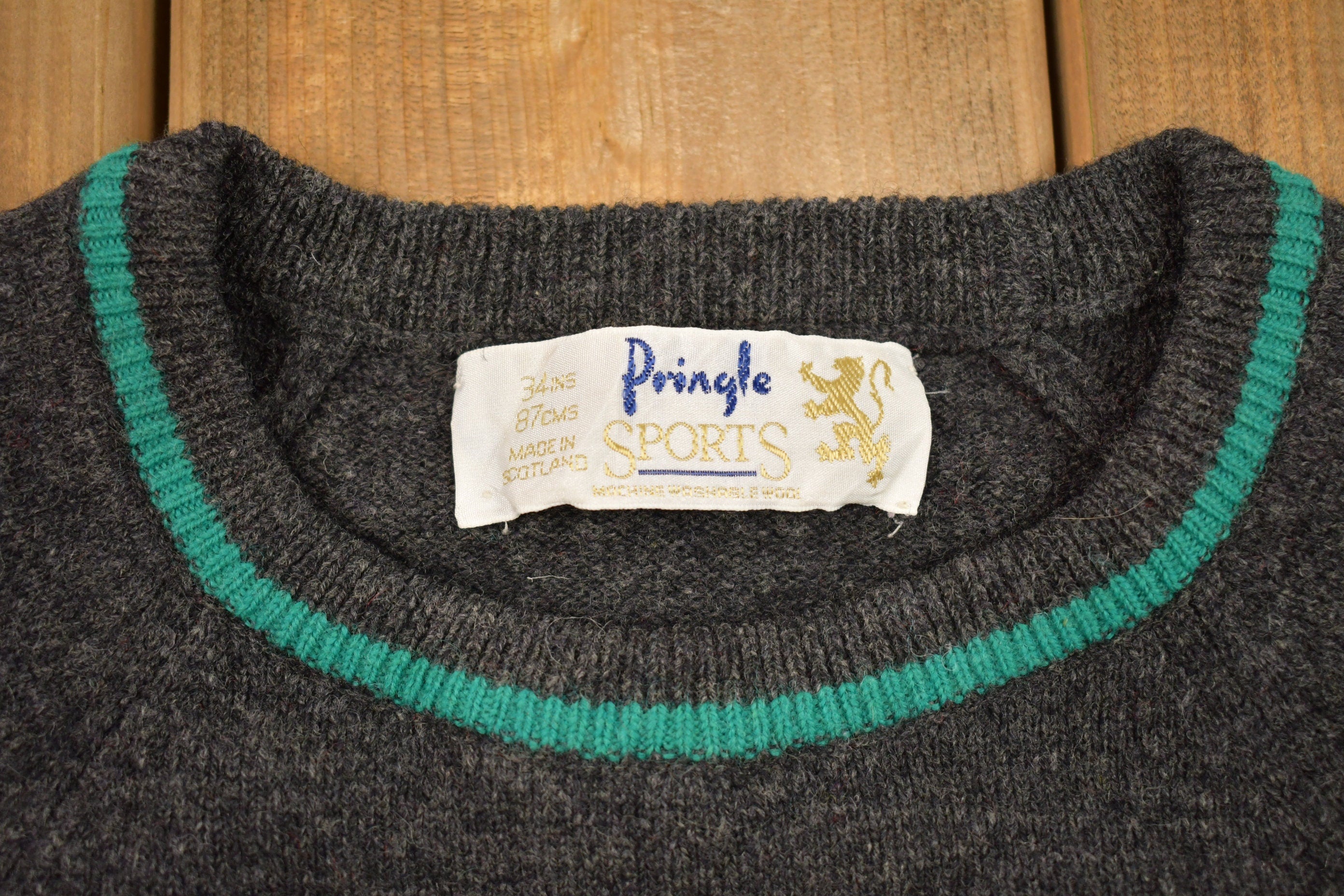 Vintage 1990s Striped Knitted Crewneck Sweater