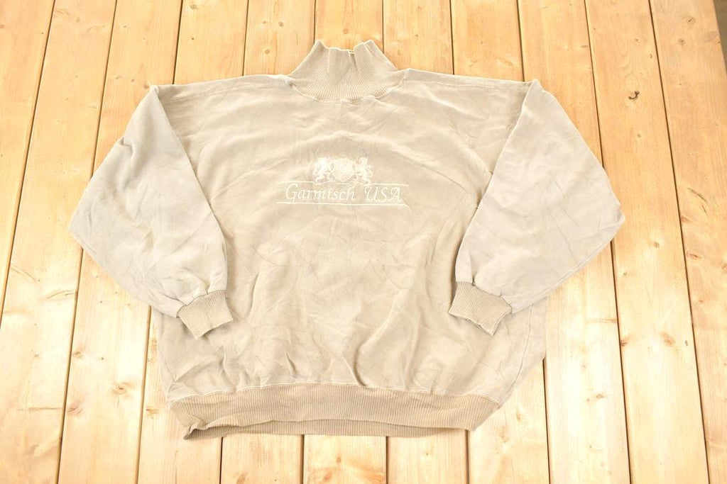 Vintage 1990s Garmisch USA Crewneck Sweatshirt Men's XXL