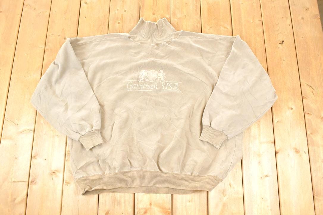 Vintage 1990s Garmisch USA Crewneck Sweatshirt Men's XXL