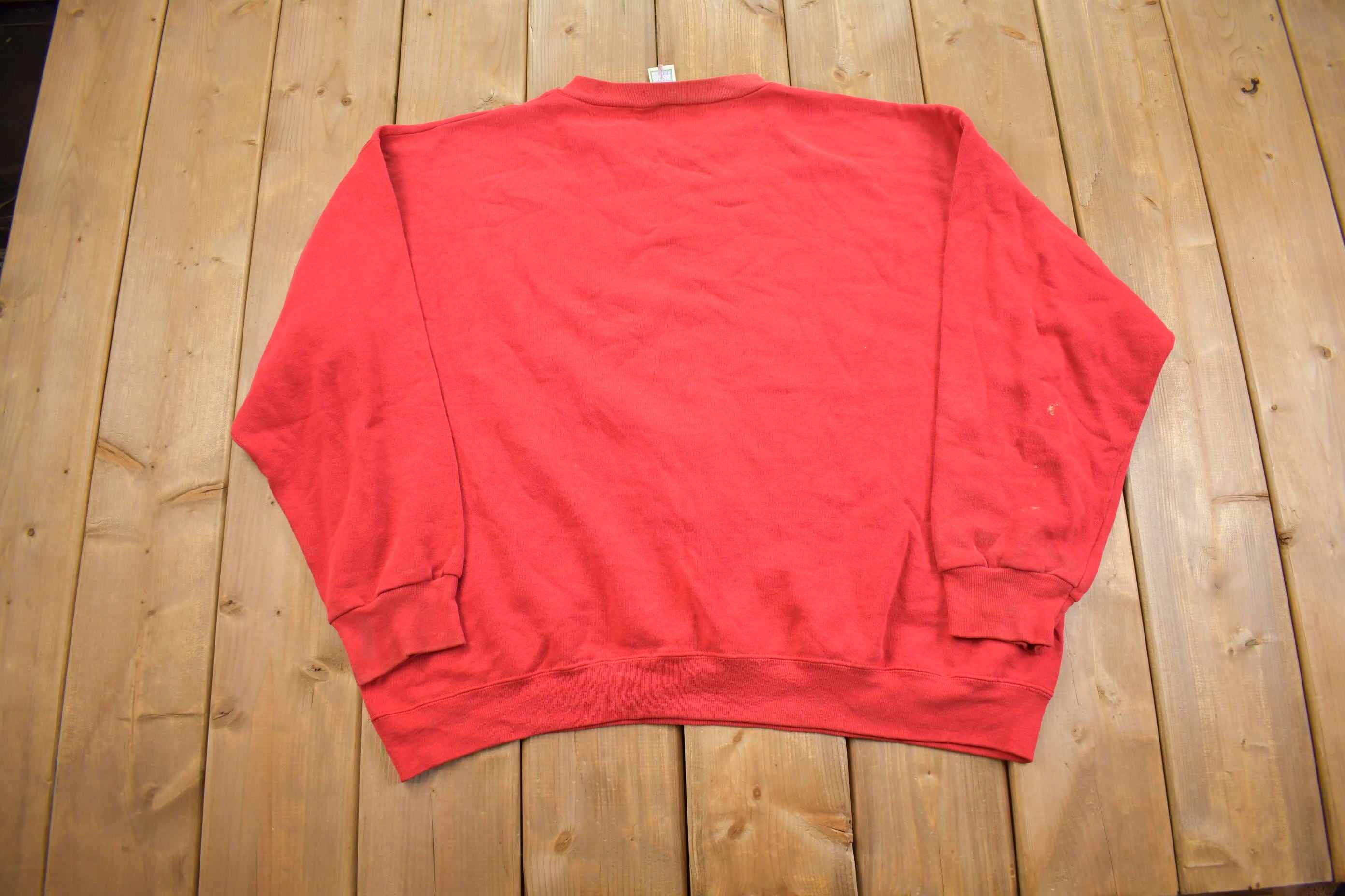 Vintage 1990s Discus Active Boxy Sun-faded Crewneck Sweatshirt Made In USA