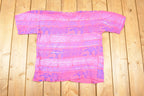Vintage 1990s Destination LA Souvenir AOP Neon T-Shirt Men's L