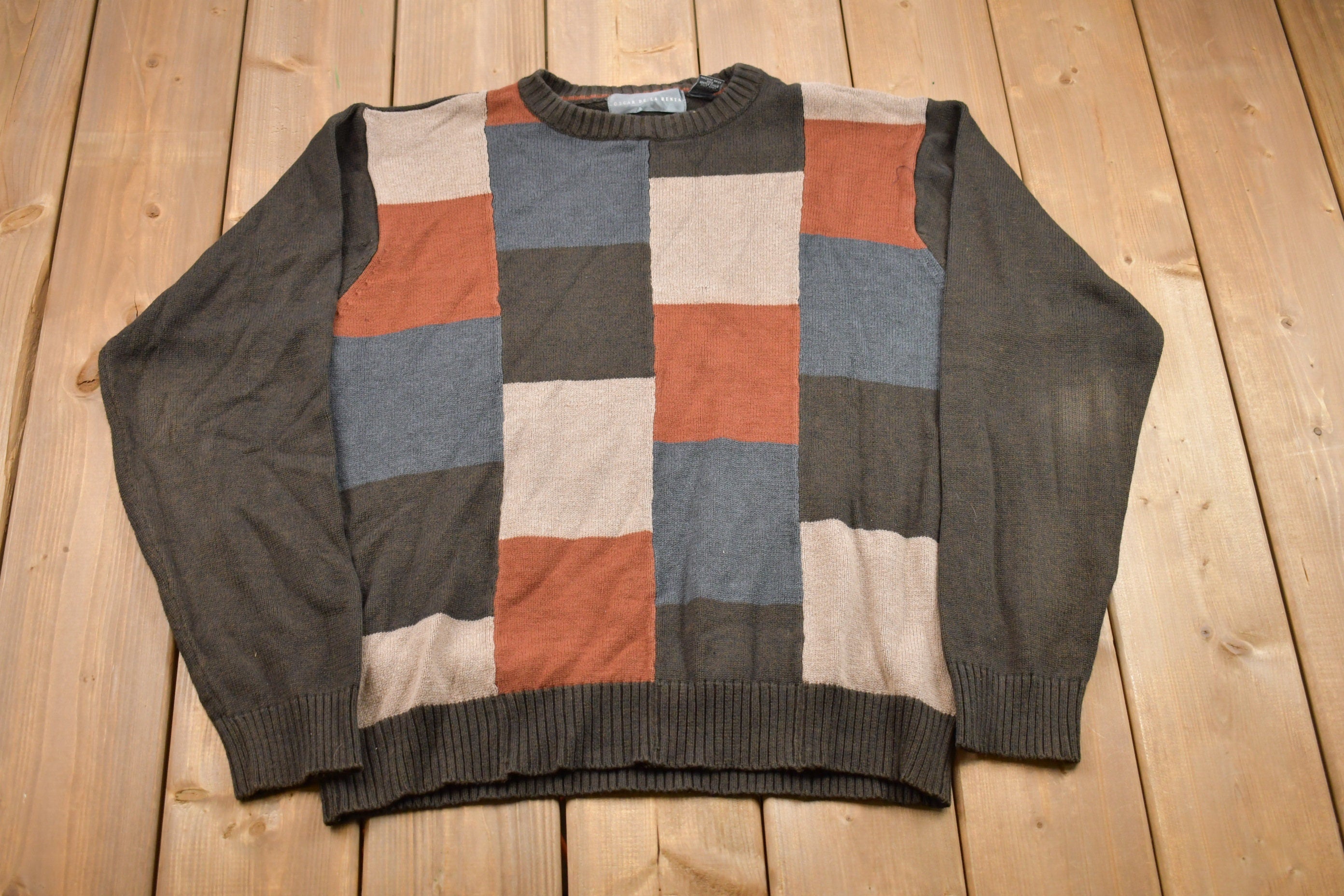 Vintage 1990s Oscar De La Renta Knitted Sweater