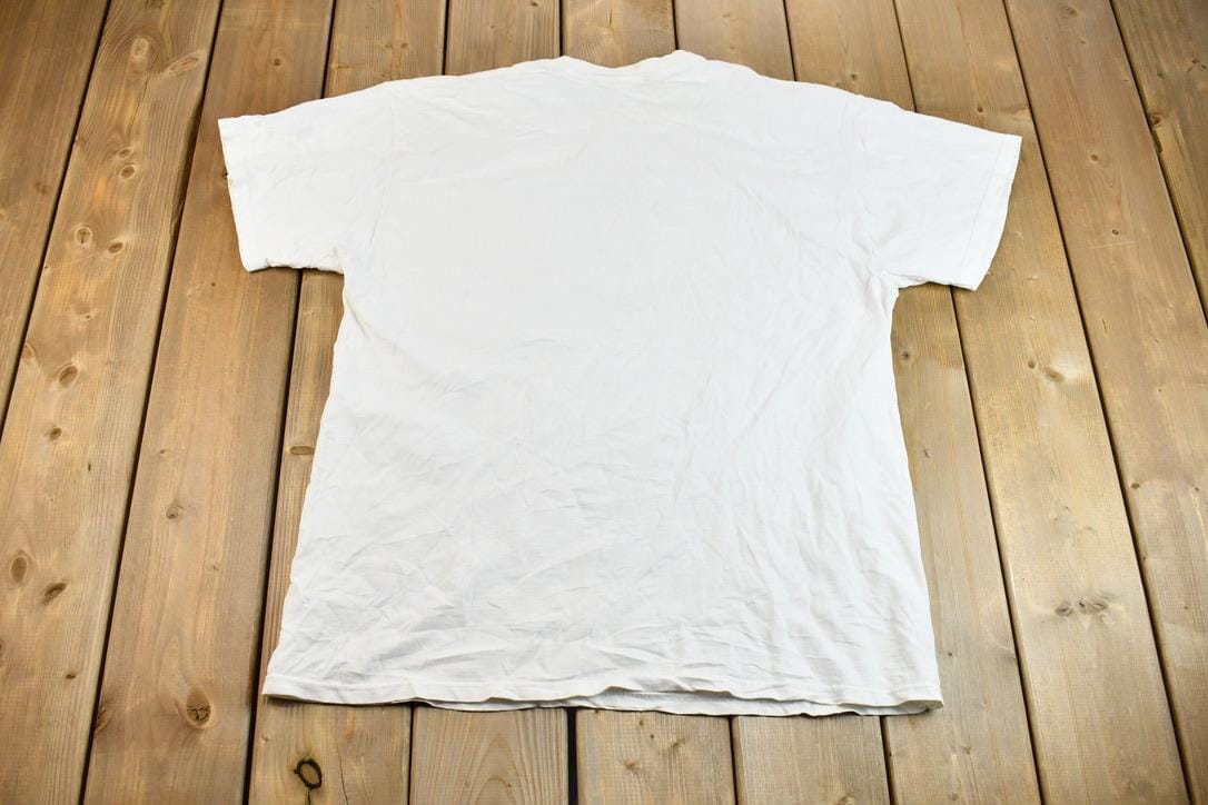 Vintage 1990s Galatians 5:22 Love Joy Peace Bible Quote Graphic T-Shirt