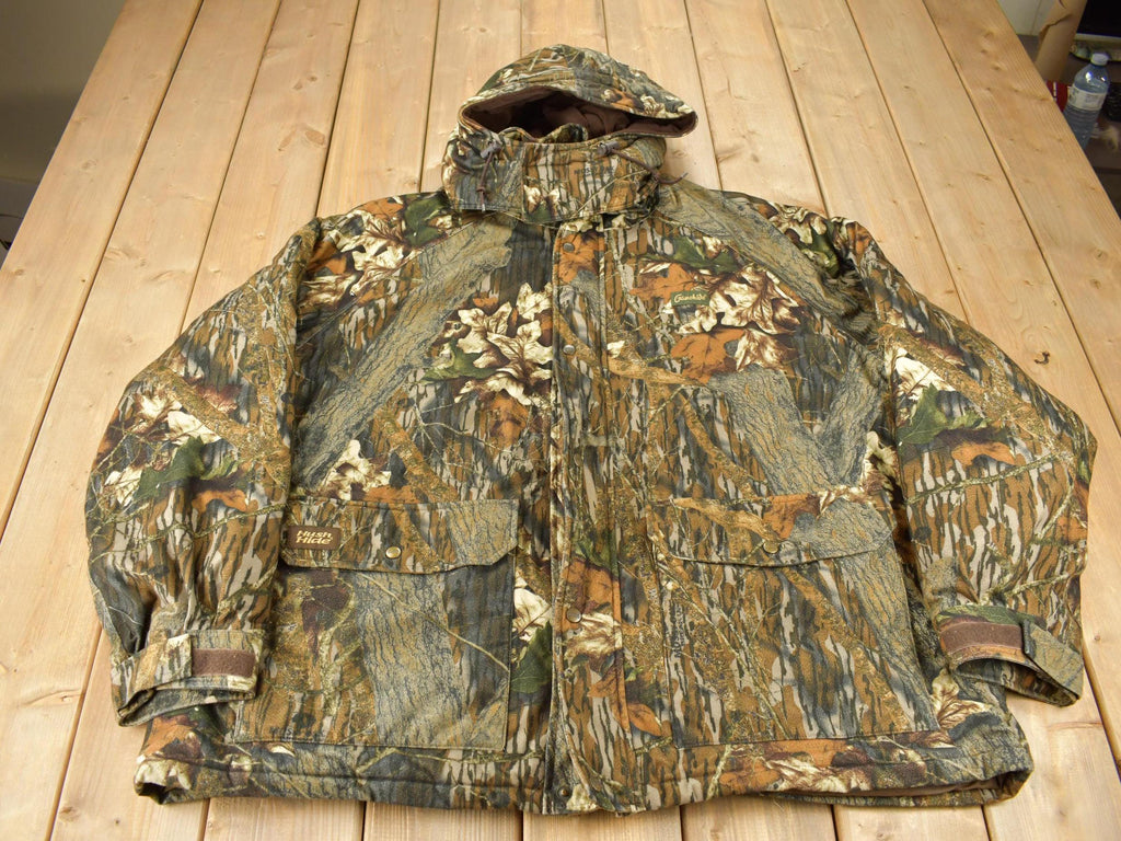 Vintage 1990s Gamehide Mossy Oak Camo All Over Print Jacket