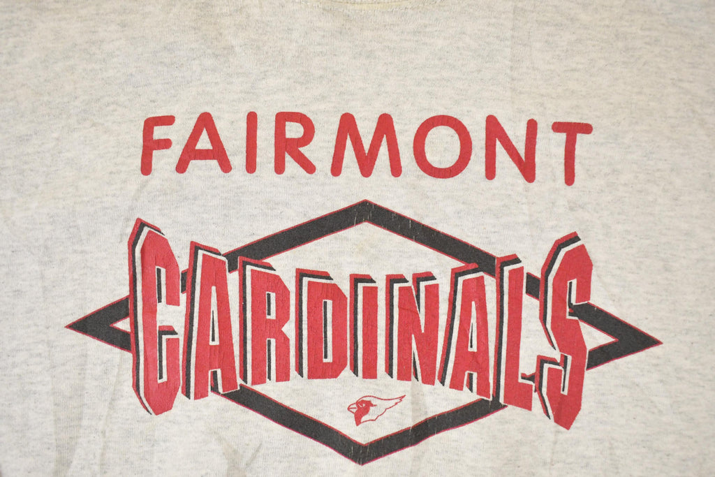 Vintage 1990s Fairmont Cardinals Graphic Print Crewneck Sweatshirt Mens XL