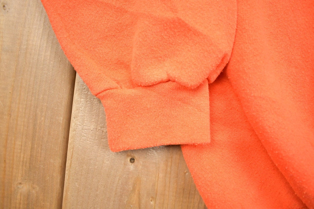 Vintage 1990s Tultex Superweight Orange Crewneck Sweatshirt