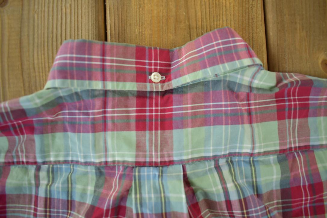Vintage 1990s Ralph Lauren Checkered Short Sleeve Button Up Shirt