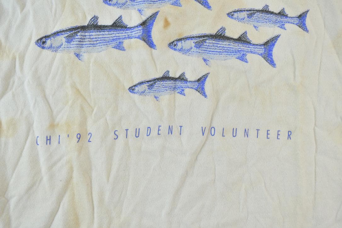 Vintage 1992 Chi Fishing Graphic T-Shirt