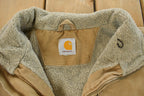 Vintage 1990s Carhartt Sherpa Lined Jacket Men's 2XL