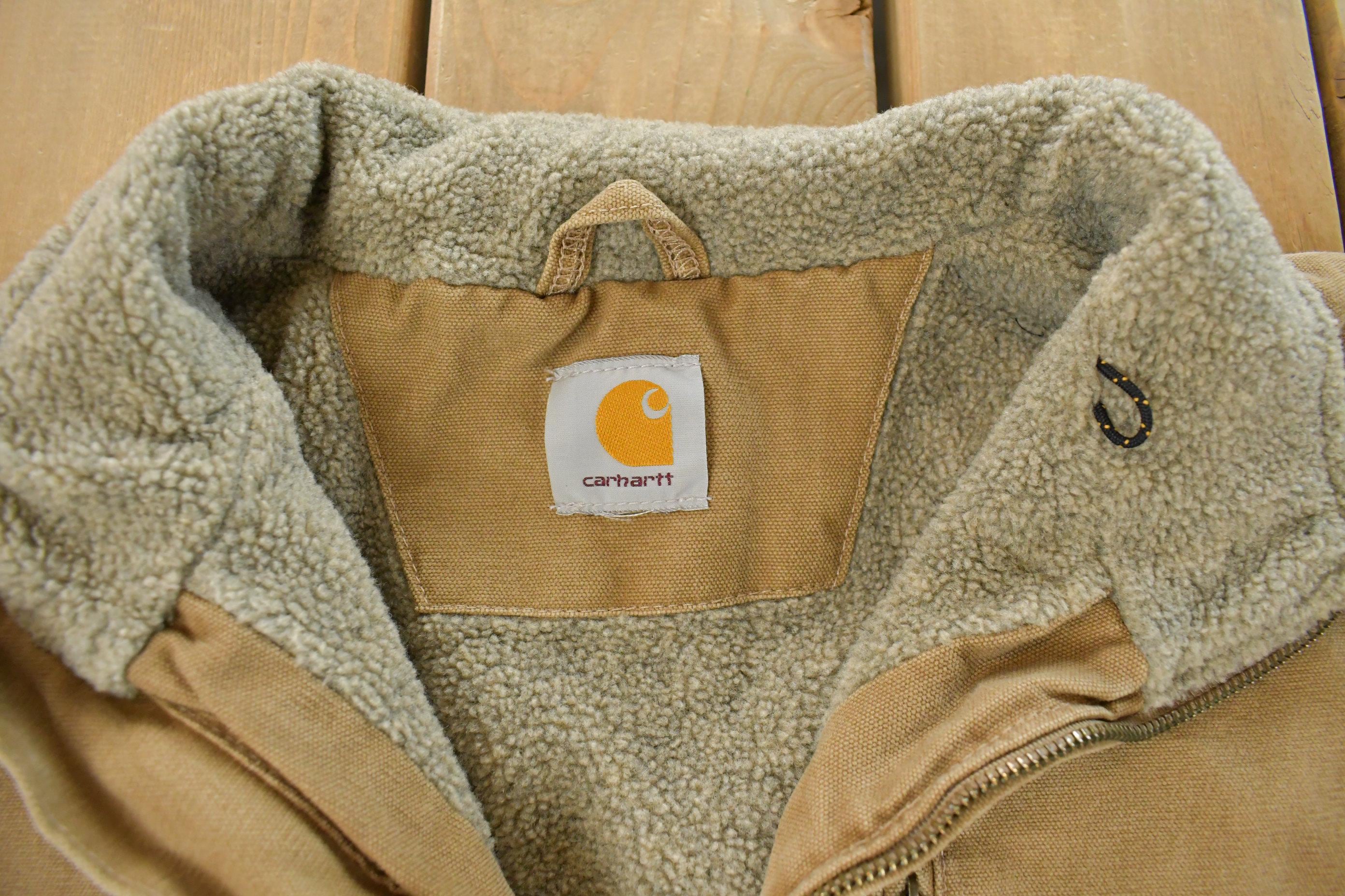 Vintage 1990s Carhartt Sherpa Lined Jacket Men's 2XL