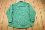 Vintage 1990s Attitude Blank Green Button Up Shirt