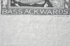 Vintage 1988 Bass Ackwards Fish Ray Troll Graphic T-Shirt