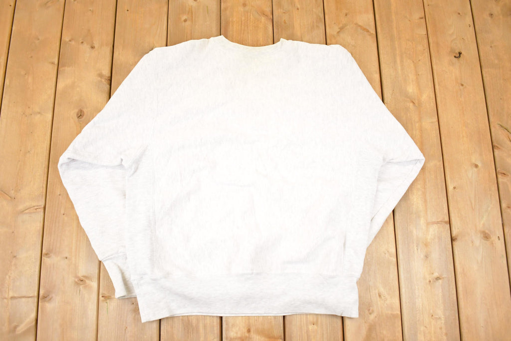 Vintage 1990s Camp Knutson Cross Grain Graphic Print Crewneck Sweatshirt Mens L