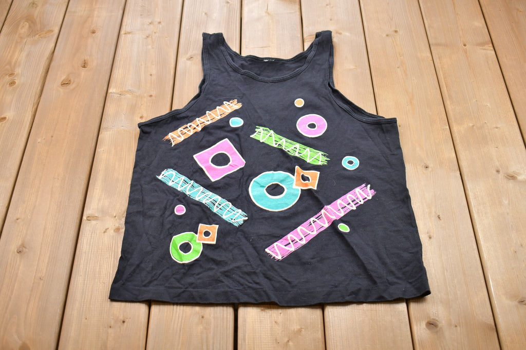 Vintage 1990s Shapes All Over Print Tank Top