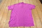 Vintage 1990s Polo By Ralph Lauren Small Pony Pink Polo Shirt