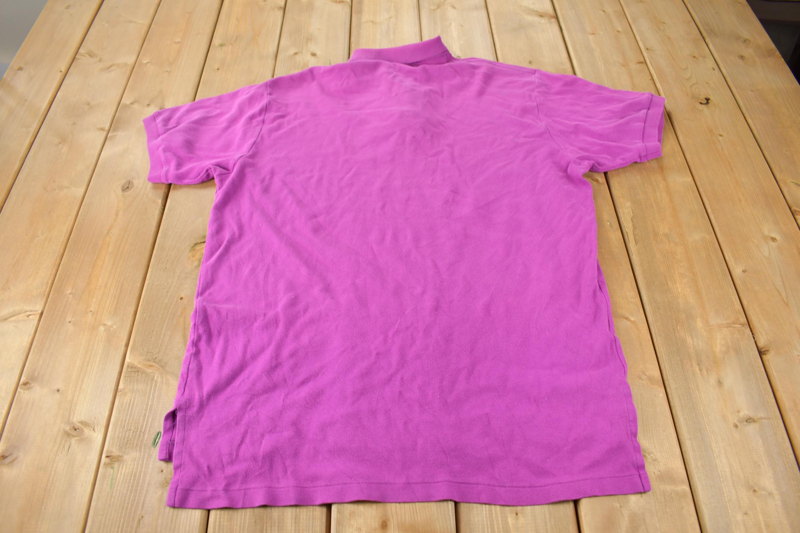Vintage 1990s Polo By Ralph Lauren Small Pony Pink Polo Shirt