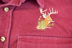 Vintage 1990s Deer Outdoors Heavyweight Button Up Shirt Men's L
