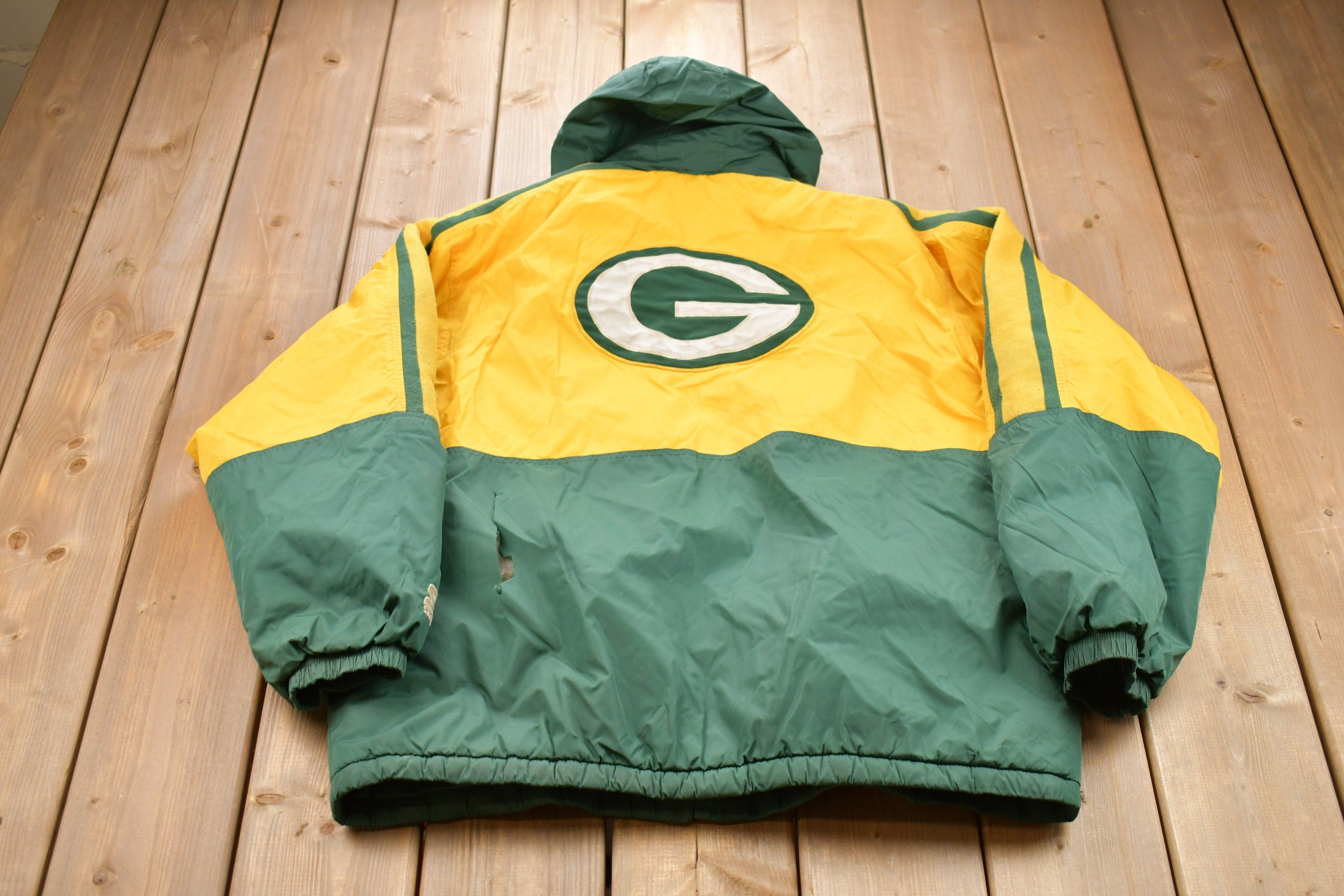 Vintage 1990s Green Bay Packers NFL Starter Puffer Jacket