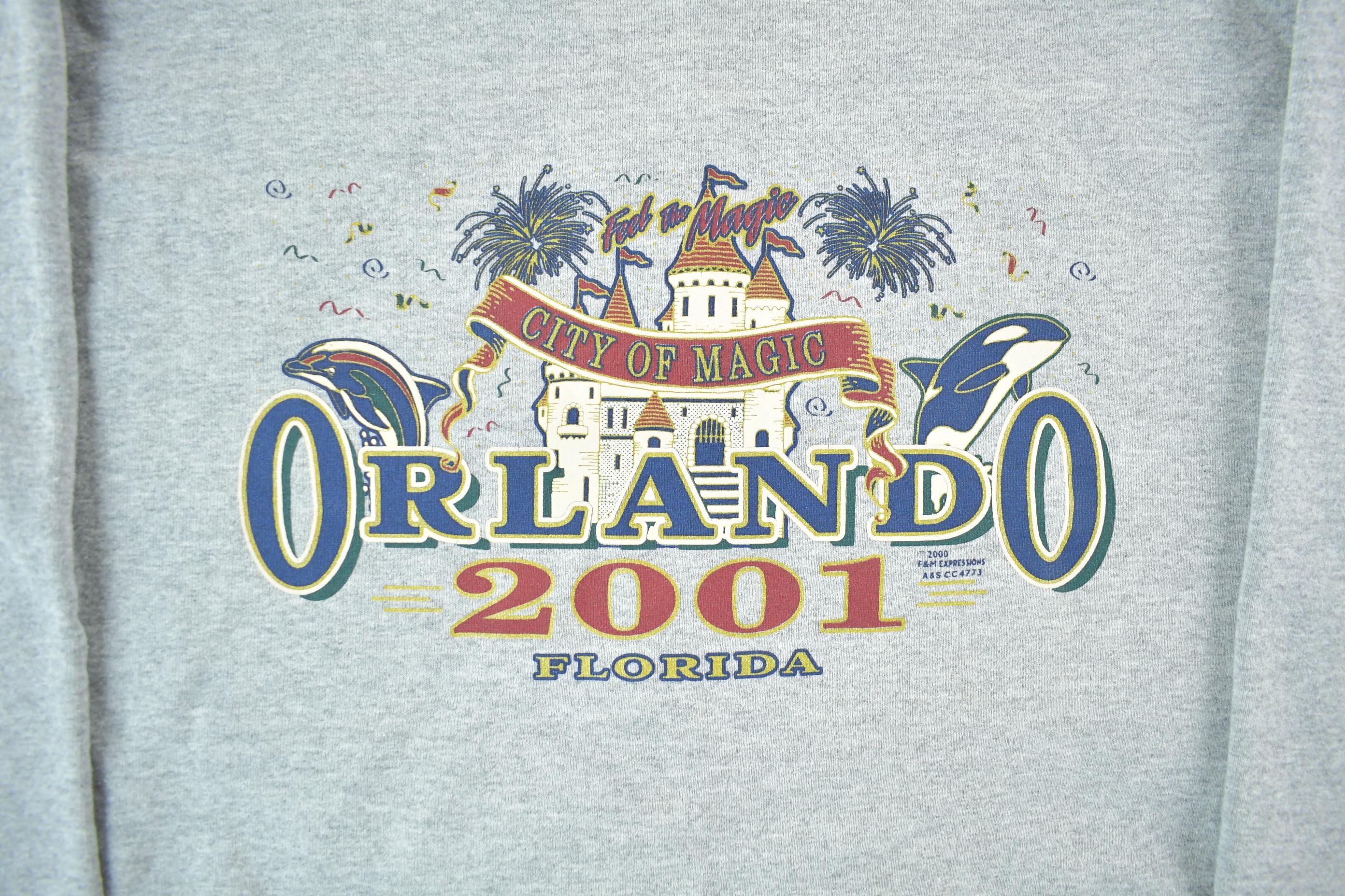 Vintage 2001 Florida Orlando Crewneck Sweatshirt Men's Large