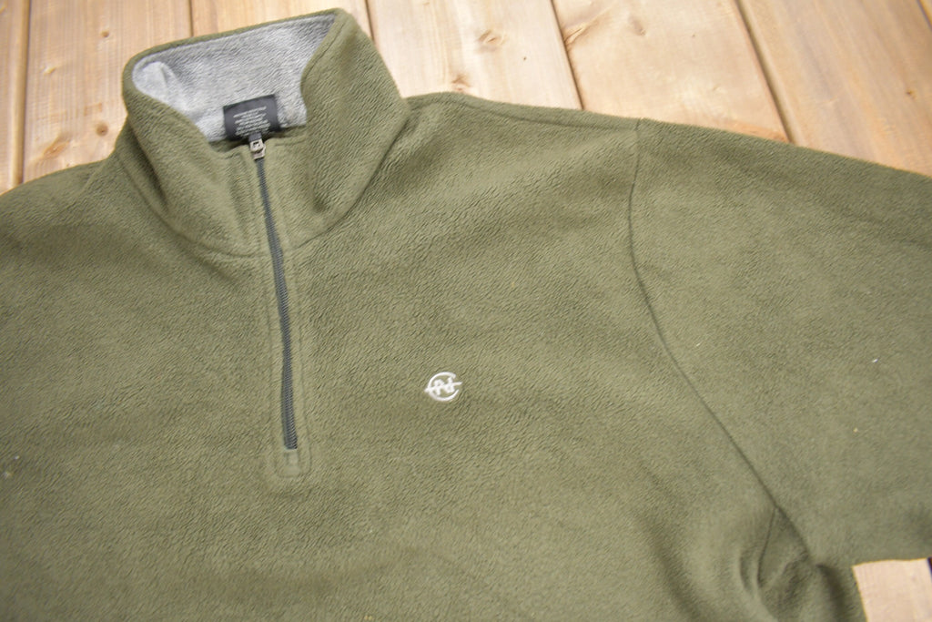 Vintage 1990s Nautica Competition Quarter Zip Fleece Sweater