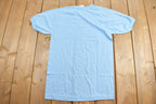 Vintage 1990s Blank Blue Ringer T-Shirt