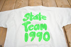 Vintage 1990 Greenwood State Team Graphic T Shirt