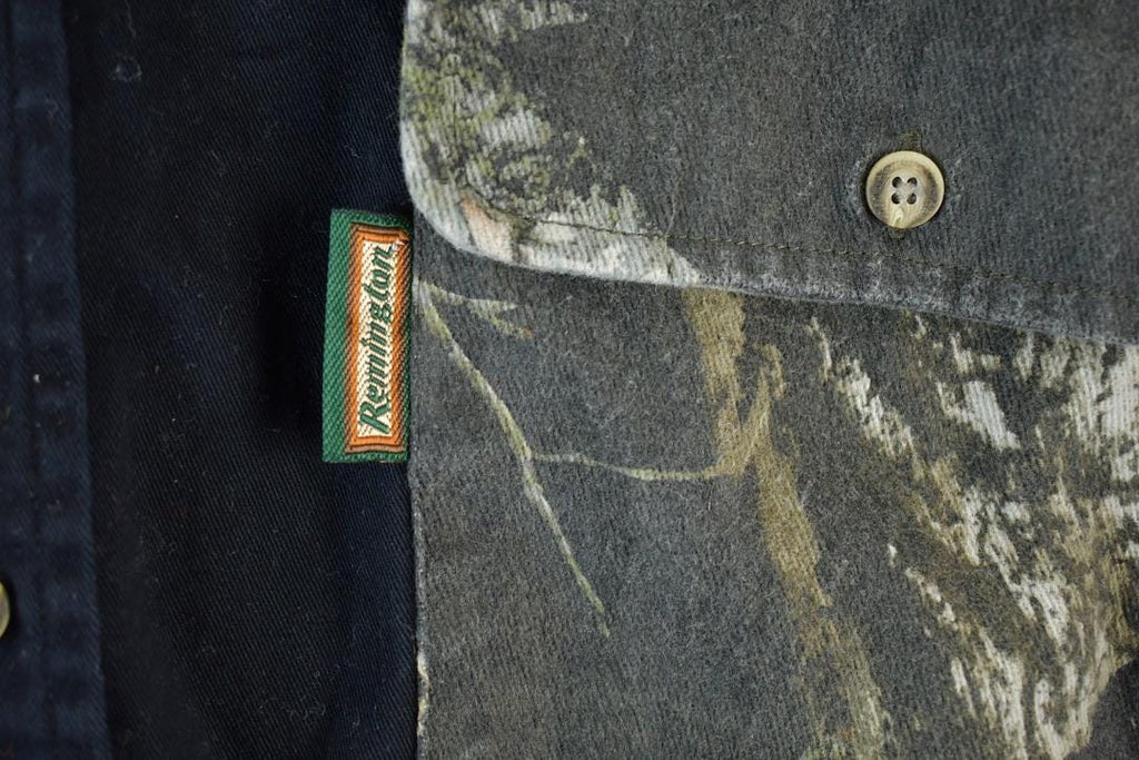 Vintage 1990s Remington Western Camo Style Button Mens L