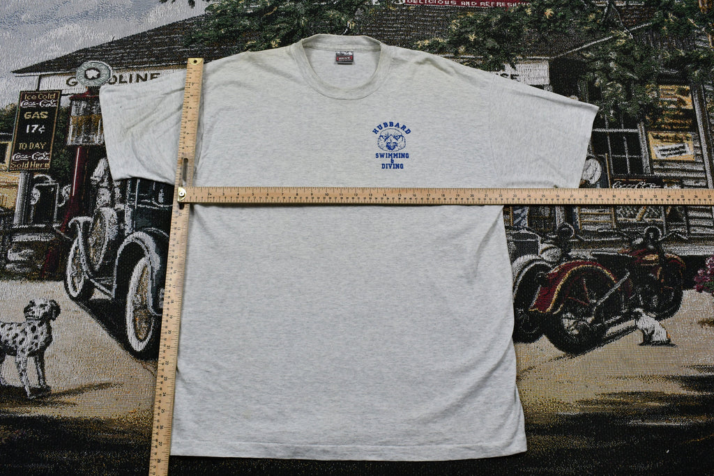 Vintage 1990s Hubbard Eagles Swimming & Diving Single Stitch T-Shirt