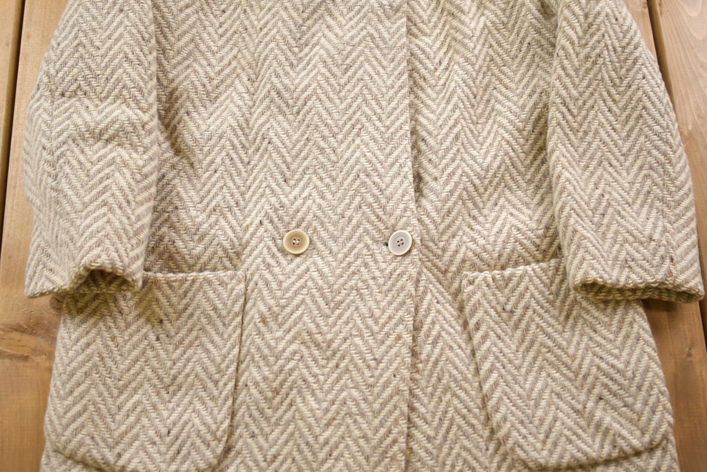Vintage 1990s Karen Wool Jacket / Wool Jacket / Vintage 90s Jacket / Outdoor / Winter / Cozy Trench Coat / Made In USA