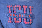 Vintage 1990s ISU Grandpa Plaid Letter University Collegiate Crewneck