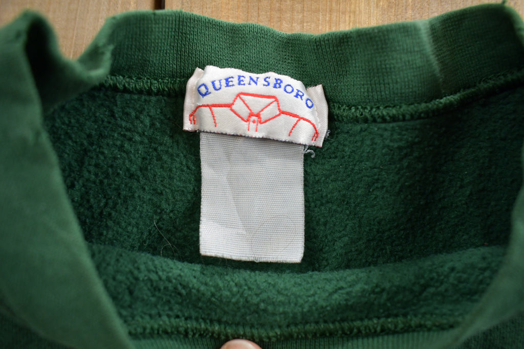 Vintage 1980s Queensboro Delores Embroidered Crewneck Sweatshirt Made In USA