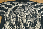 Vintage 2001 Deadstock Liquid Blue Dragon All Over Print T-Shirt