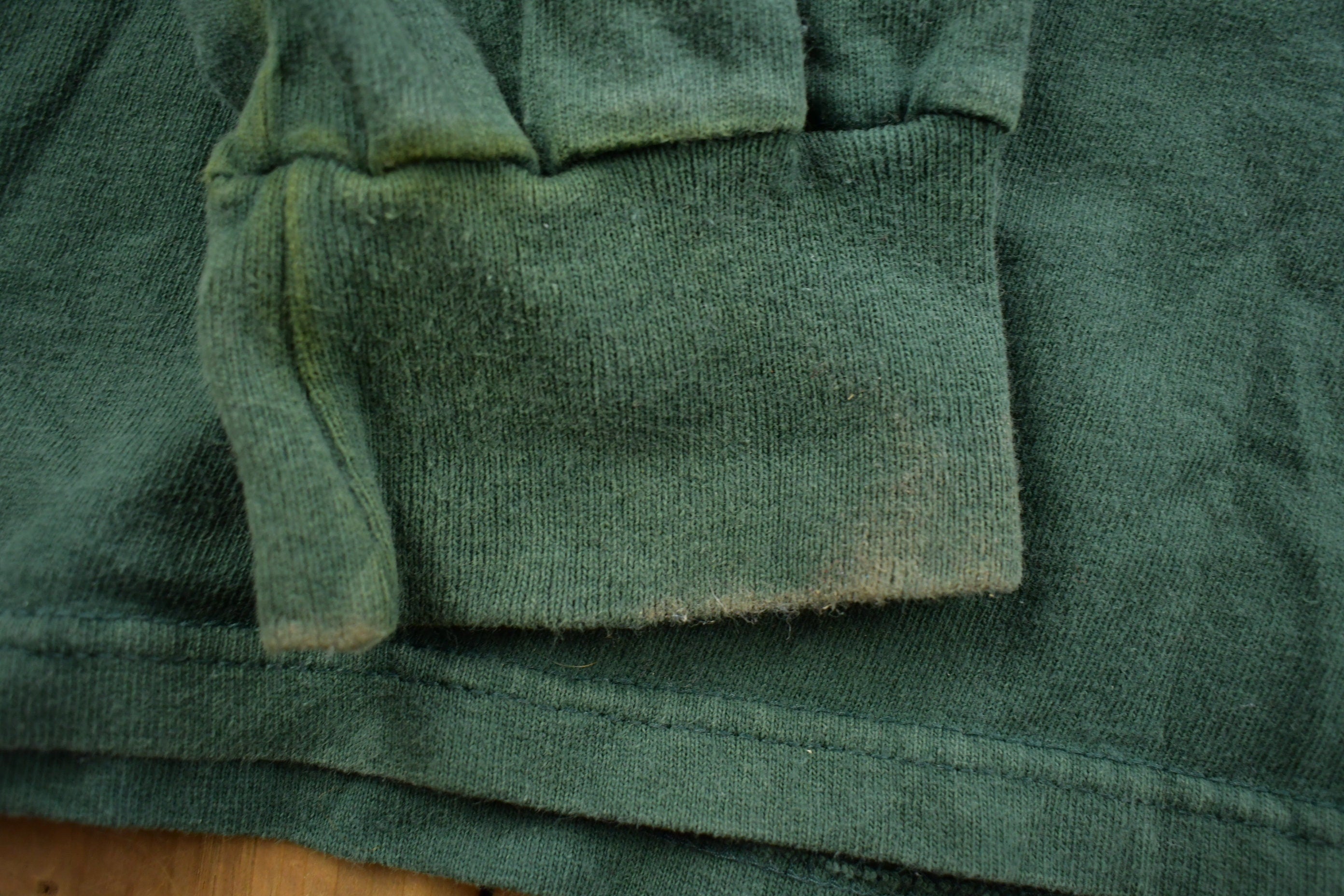 Vintage 1990s Green Quarter Button Champion Sweatshirt