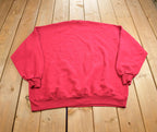 Vintage 1990s Blank Fuchsia Crewneck Sweatshirt Made In USA