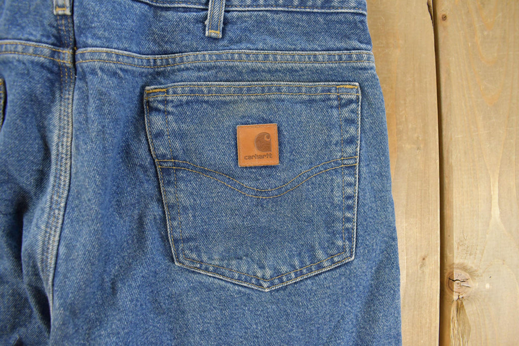 Vintage 2000s Carhartt Flannel Lined Denim Jeans Men's 36 x 32