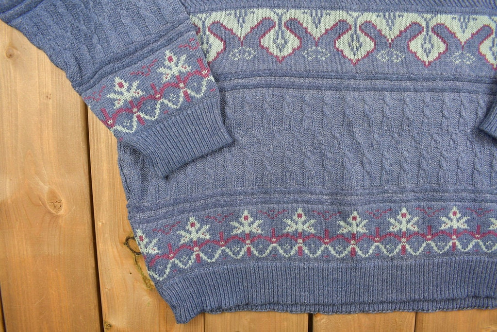 Vintage 1990s TT&CO Sport Knitted Crewneck Sweater