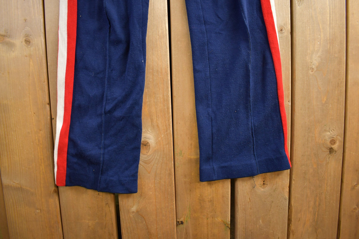 Vintage 1970s Action Wear Track Pants Size 28x30 / Striped Track Pants/ American Vintage / Streetwear / Vintage Pants / Vintage Sweat Pants