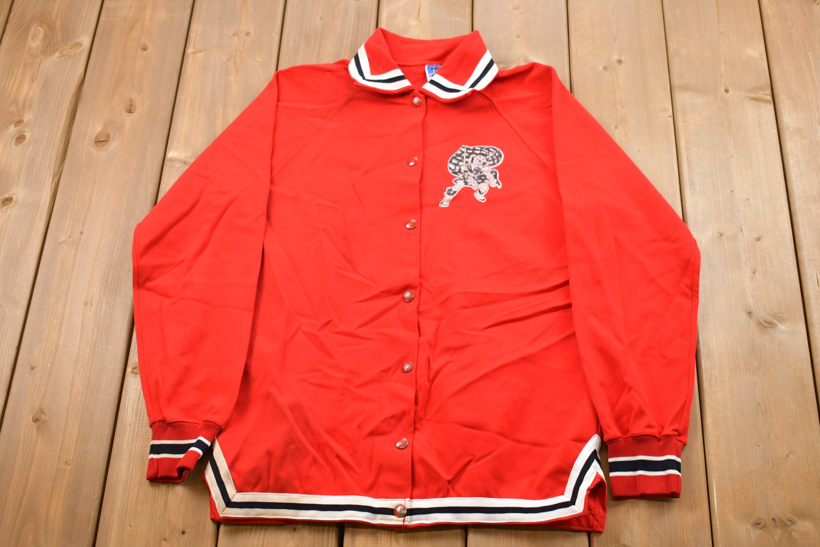 Vintage 1960s Monmouth Scots Button Up Warm Up Jacket /