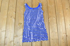Vintage Y2K Vigoss Sequin Mini Dress / Y2k Vintage Bedazzled Tops / Retro Womenswear / Mod Fashion
