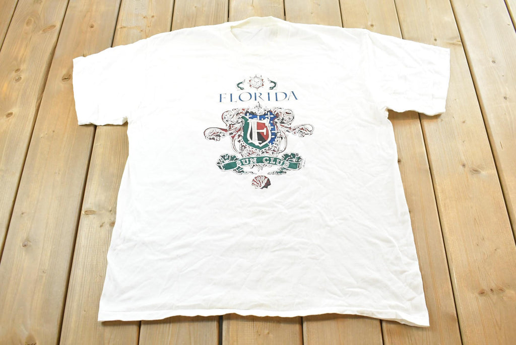 Vintage 1990s Florida Sun Club T-Shirt Mens L