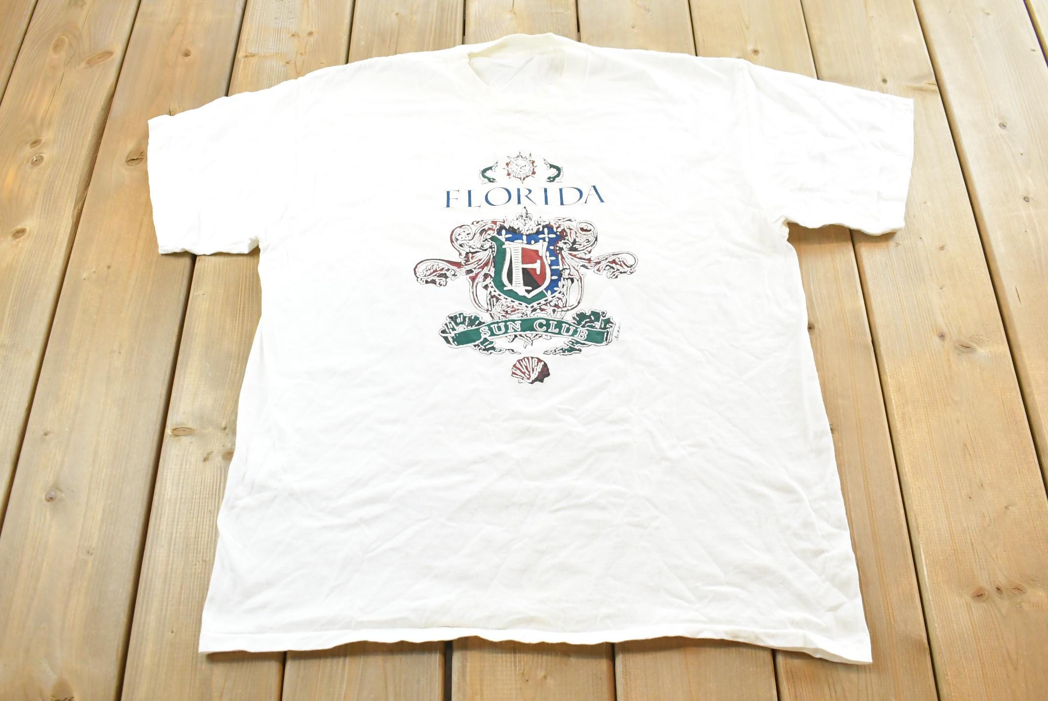 Vintage 1990s Florida Sun Club T-Shirt Mens L